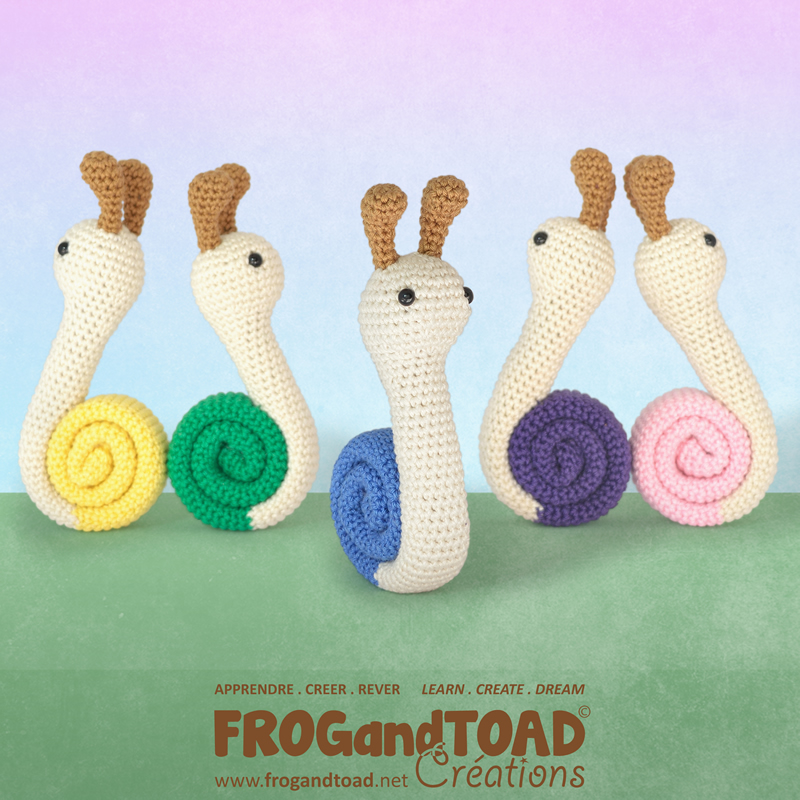 Escargot / Snail - Amigurumi & Crochet - Patron / Pattern - FROG